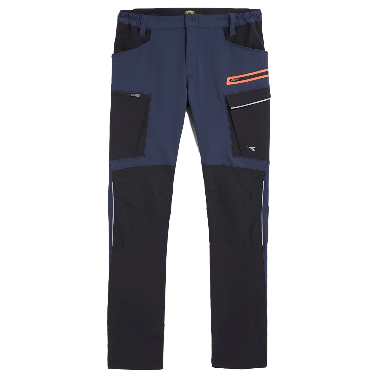 Work trousers DIADORA PANT HYBRID CARGO BLACK/BLUE - 1