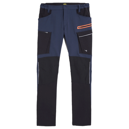 Work trousers DIADORA PANT HYBRID CARGO BLACK/BLUE - 1