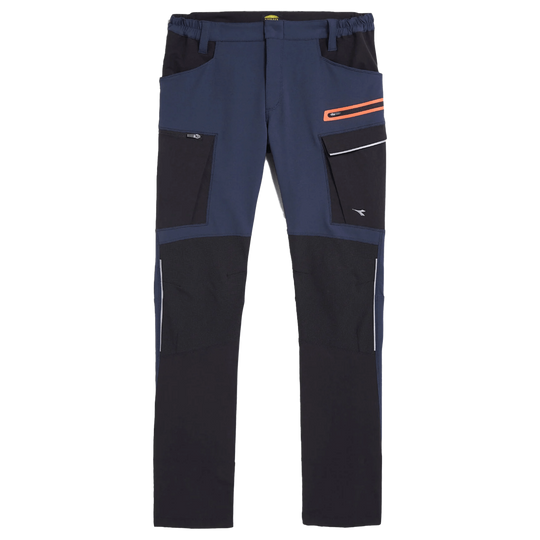 Work trousers DIADORA PANT HYBRID CARGO BLACK/BLUE - 1