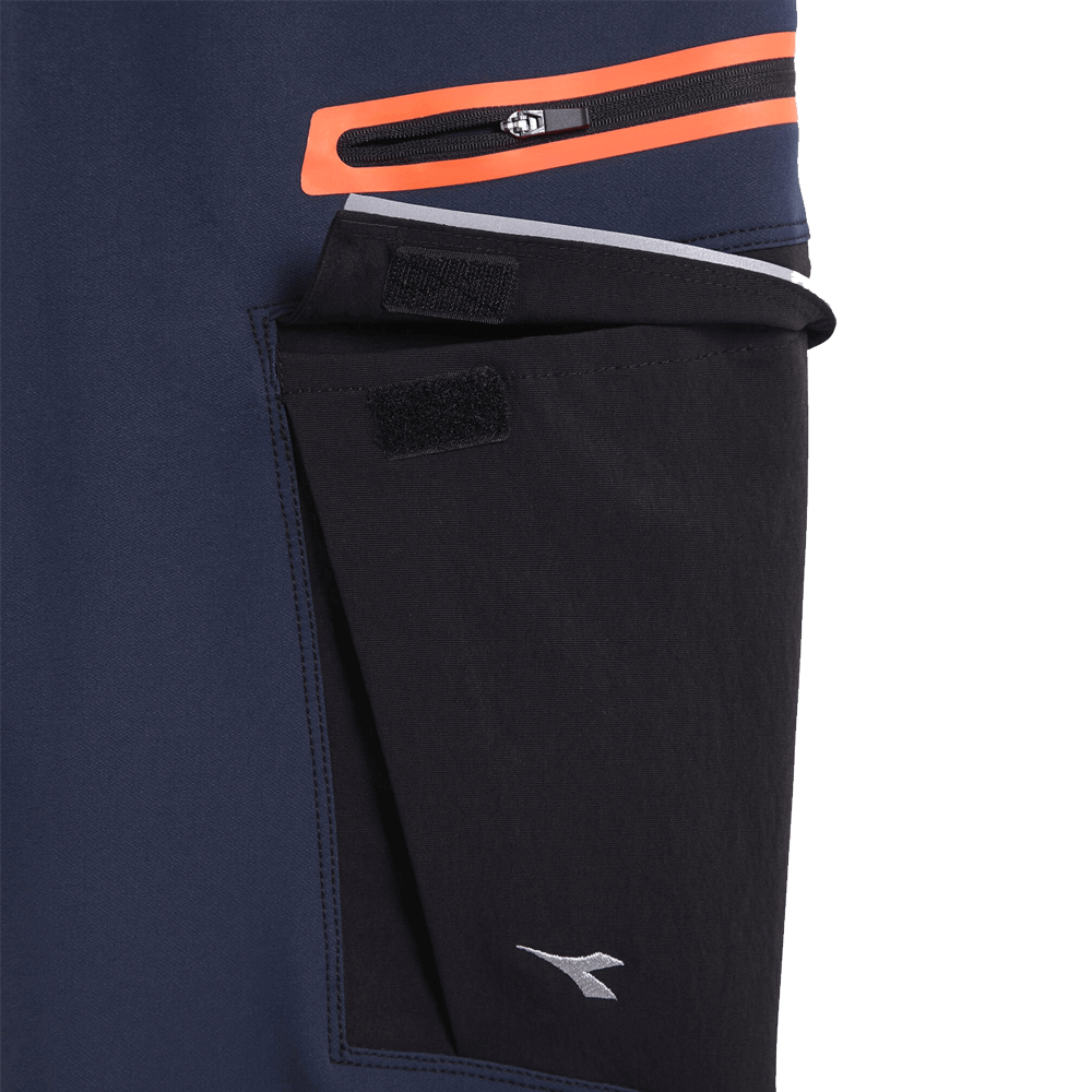 Work trousers DIADORA PANT HYBRID CARGO BLACK/BLUE - 2