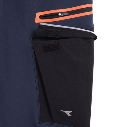 Work trousers DIADORA PANT HYBRID CARGO BLACK/BLUE - 2