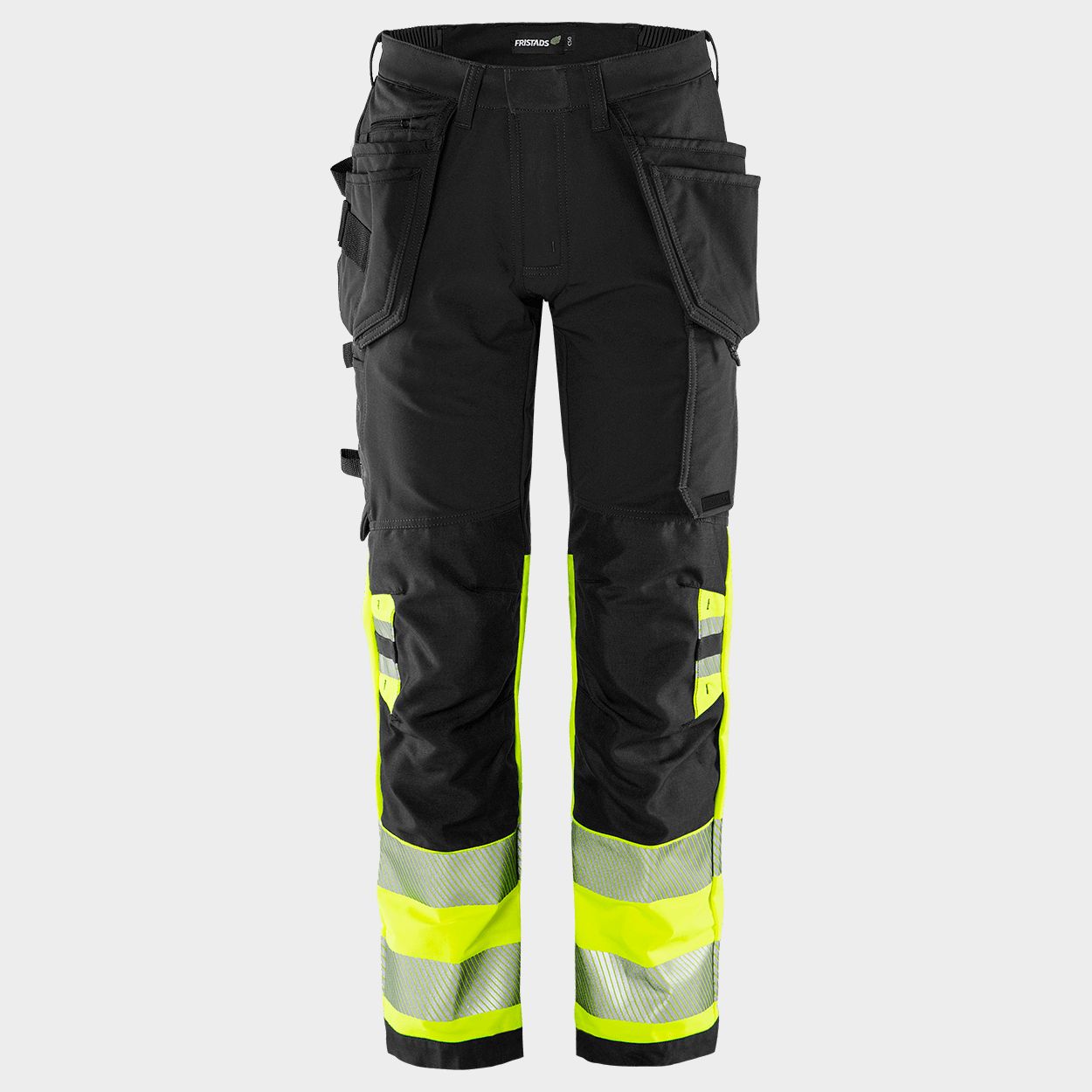 Pantaloni de lucru FRISTADS CRAFTSMAN HV GALBEN/NEGRU - 1