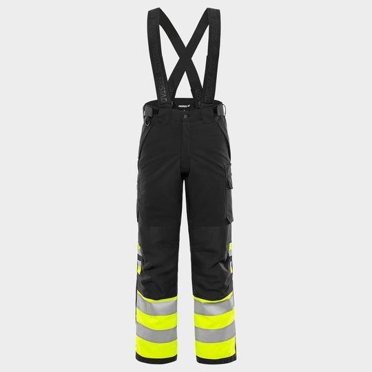 Work trousers FRISTADS HV WINTER YELLOW/BLACK - 1