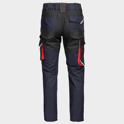 Pantaloni de lucru KASTOR STRETCH DARK BLUE/RED - 3