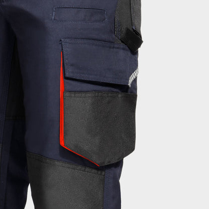 Pantaloni de lucru KASTOR STRETCH DARK BLUE/RED - 6