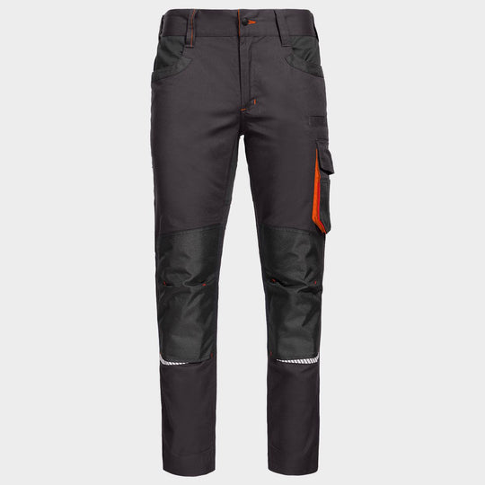 Работен панталон KASTOR STRETCH GREY/ORANGE - 1