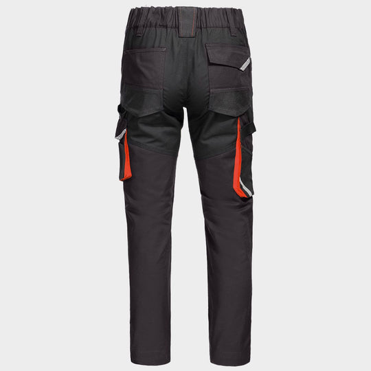 Работен панталон KASTOR STRETCH GREY/ORANGE - 2