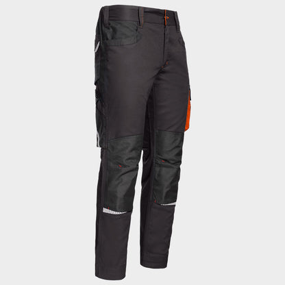 Работен панталон KASTOR STRETCH GREY/ORANGE - 4