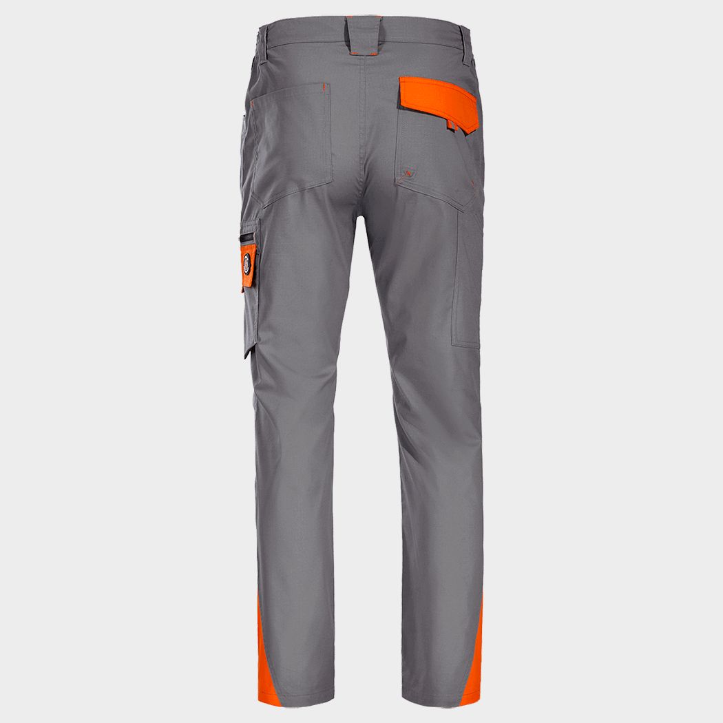 Work trousers PRISMA LIGHT STRETCH GREY/ORANGE - 2