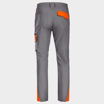 Work trousers PRISMA LIGHT STRETCH GREY/ORANGE - 2