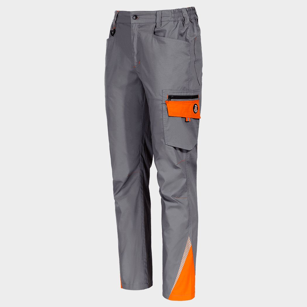 Work trousers PRISMA LIGHT STRETCH GREY/ORANGE - 4