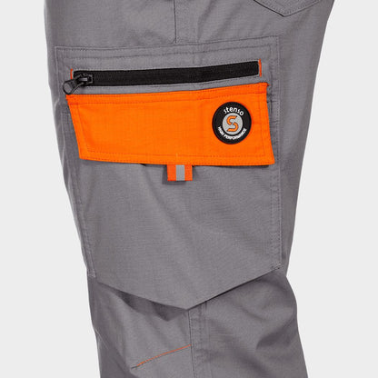 Work trousers PRISMA LIGHT STRETCH GREY/ORANGE - 7