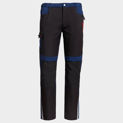 Work trousers PRISMA SOFTSHELL 2.0 BLACK/DARK BLUE - 1