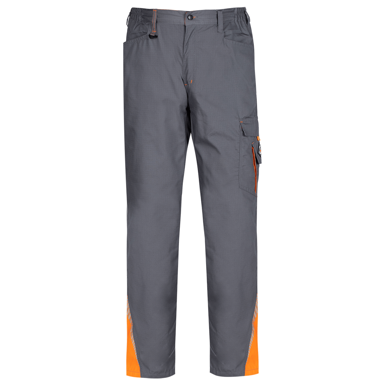 Pantaloni de lucru PRISMA VARĂ GRI/PORTOCALIU - 1