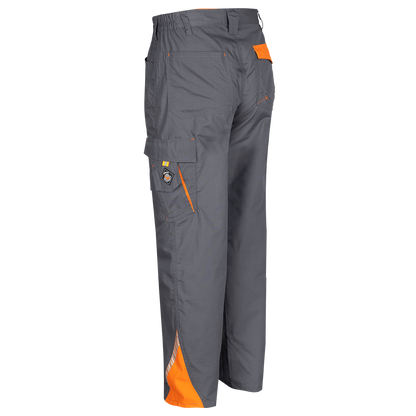 Pantaloni de lucru PRISMA VARĂ GRI/PORTOCALIU - 5