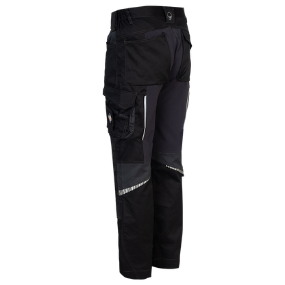 Работен панталон REVOLT 4STRETCH BLACK/DARK GREY/GREY - 4