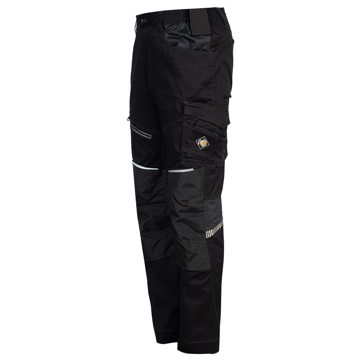 Работен панталон REVOLT 4STRETCH BLACK/DARK GREY/GREY - 5