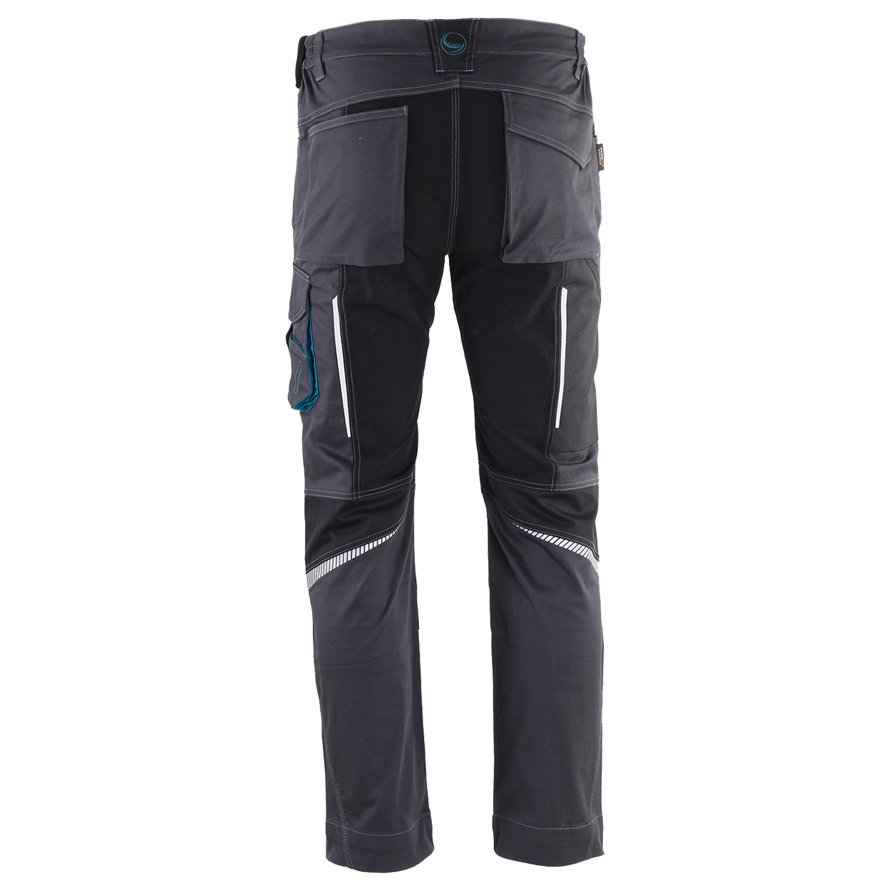 Работен панталон REVOLT 4STRETCH GREY/BLACK/PETROL - 4