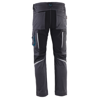 Работен панталон REVOLT 4STRETCH GREY/BLACK/PETROL - 4