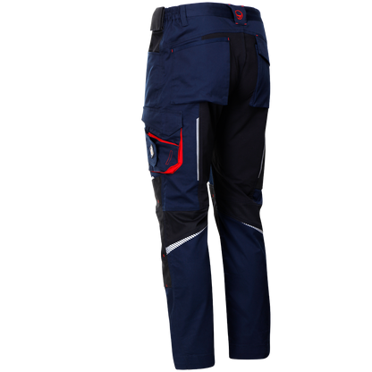 Work trousers REVOLT 4STRETCH NAVY BLUE/BLACK - 4