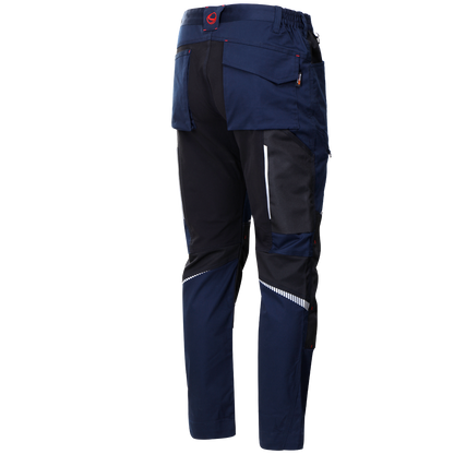Work trousers REVOLT 4STRETCH NAVY BLUE/BLACK - 5