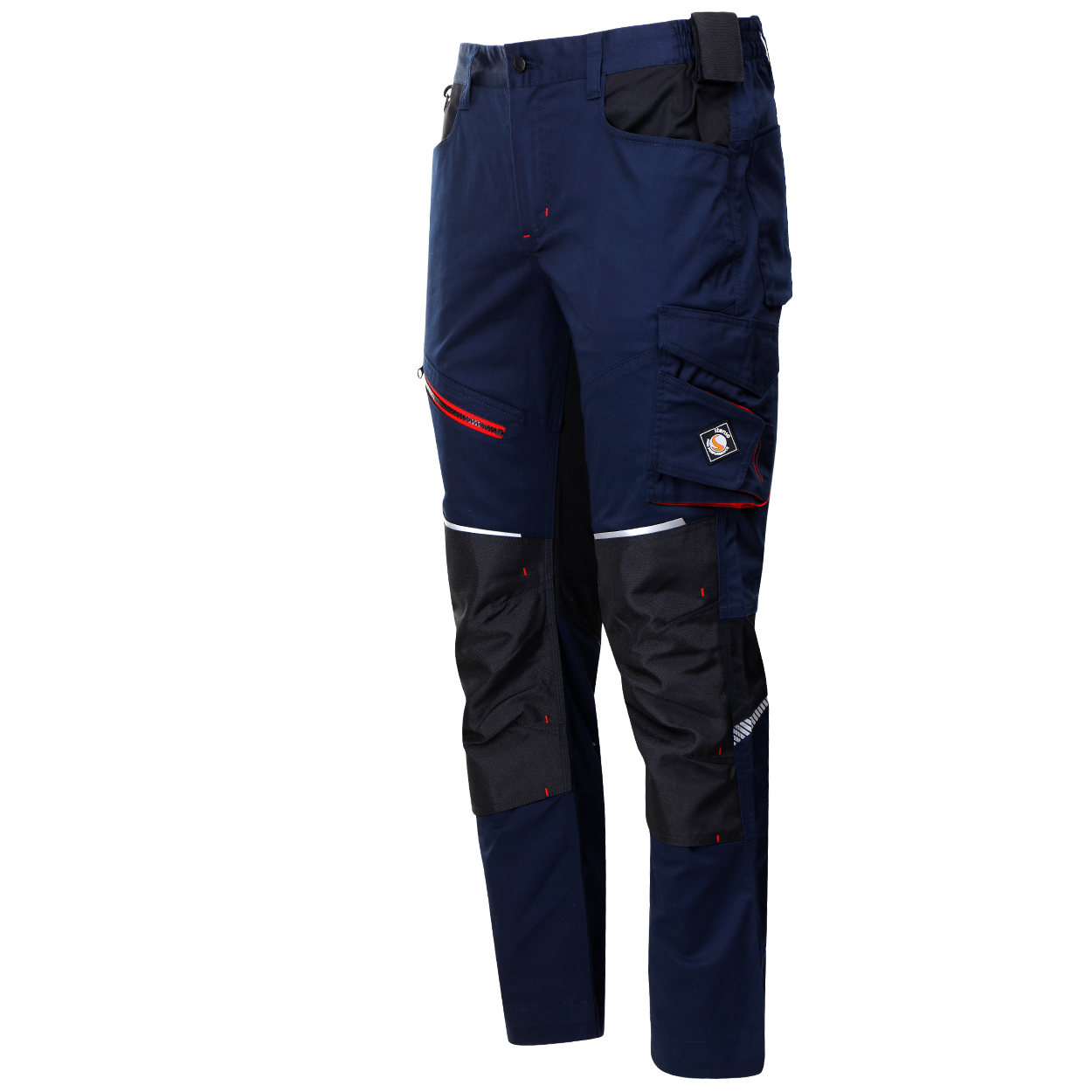 Work trousers REVOLT 4STRETCH NAVY BLUE/BLACK - 6
