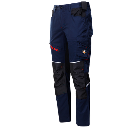 Work trousers REVOLT 4STRETCH NAVY BLUE/BLACK - 6
