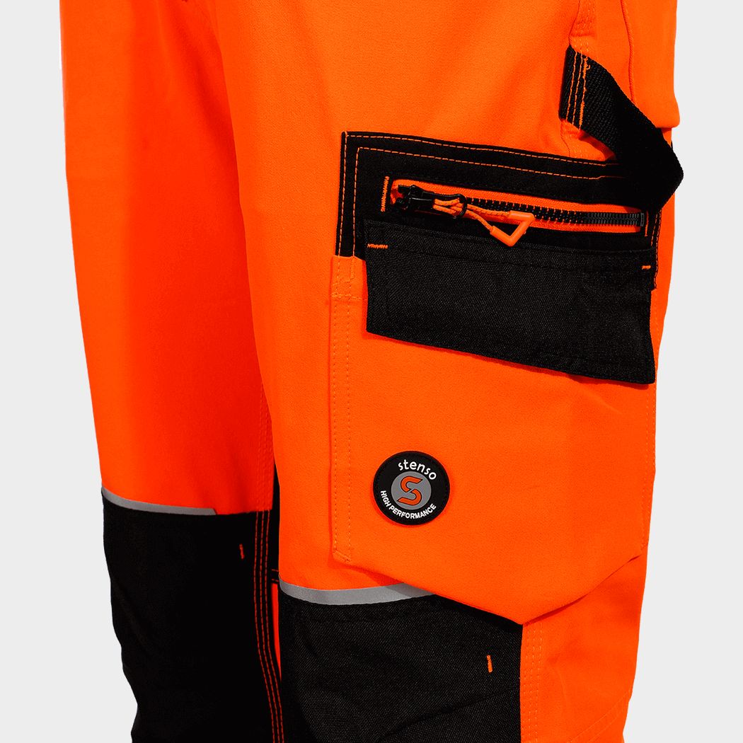 Работен панталон REVOLT HV 4STRETCH ORANGE - 5