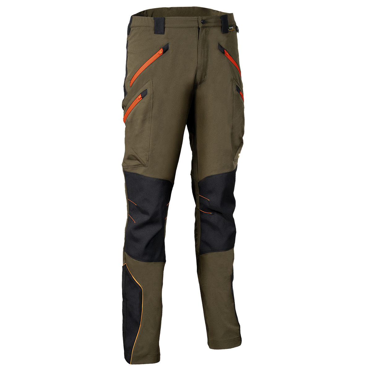 Work trousers VELTEN BROWN/BLACK/ORANGE
