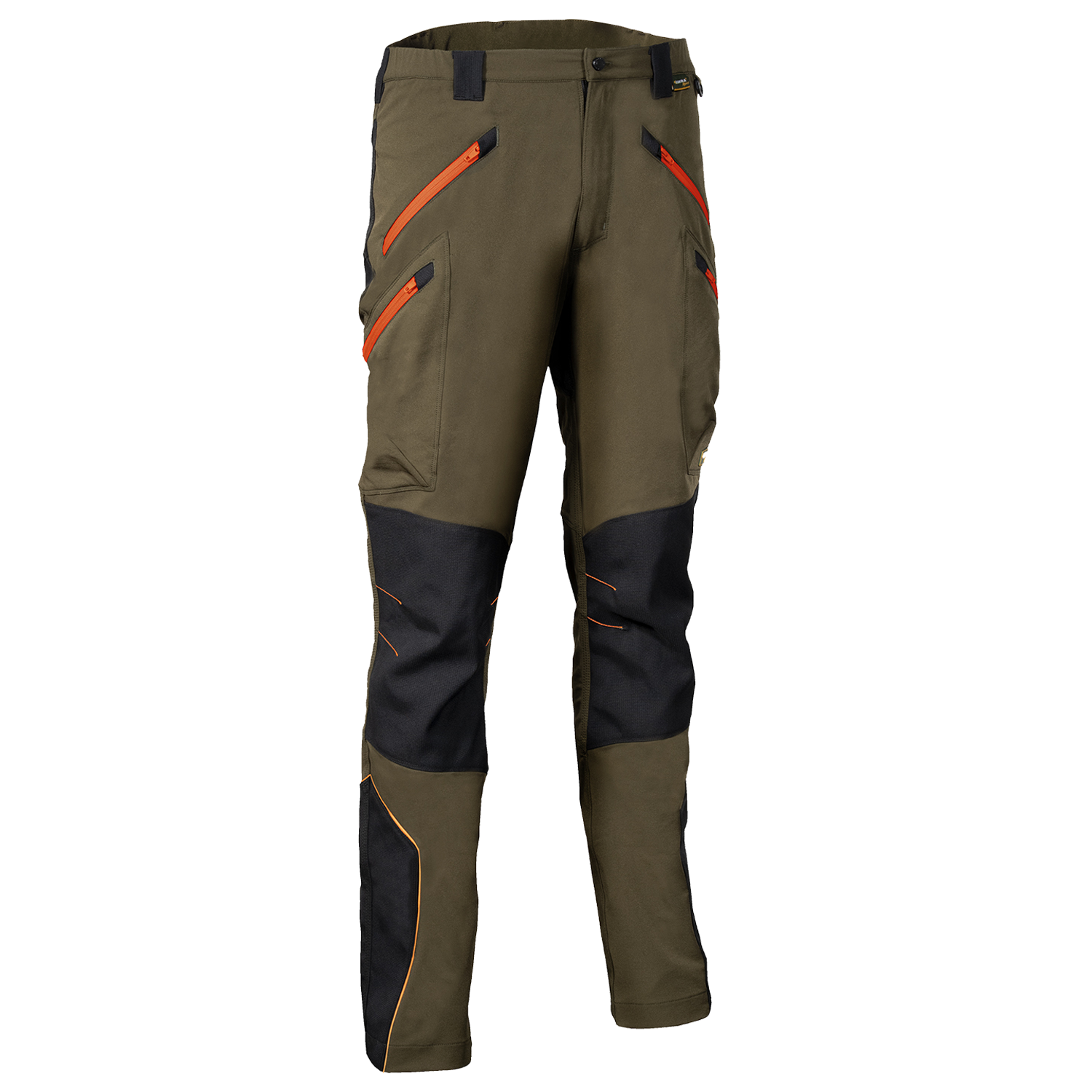 Work trousers VELTEN BROWN/BLACK/ORANGE