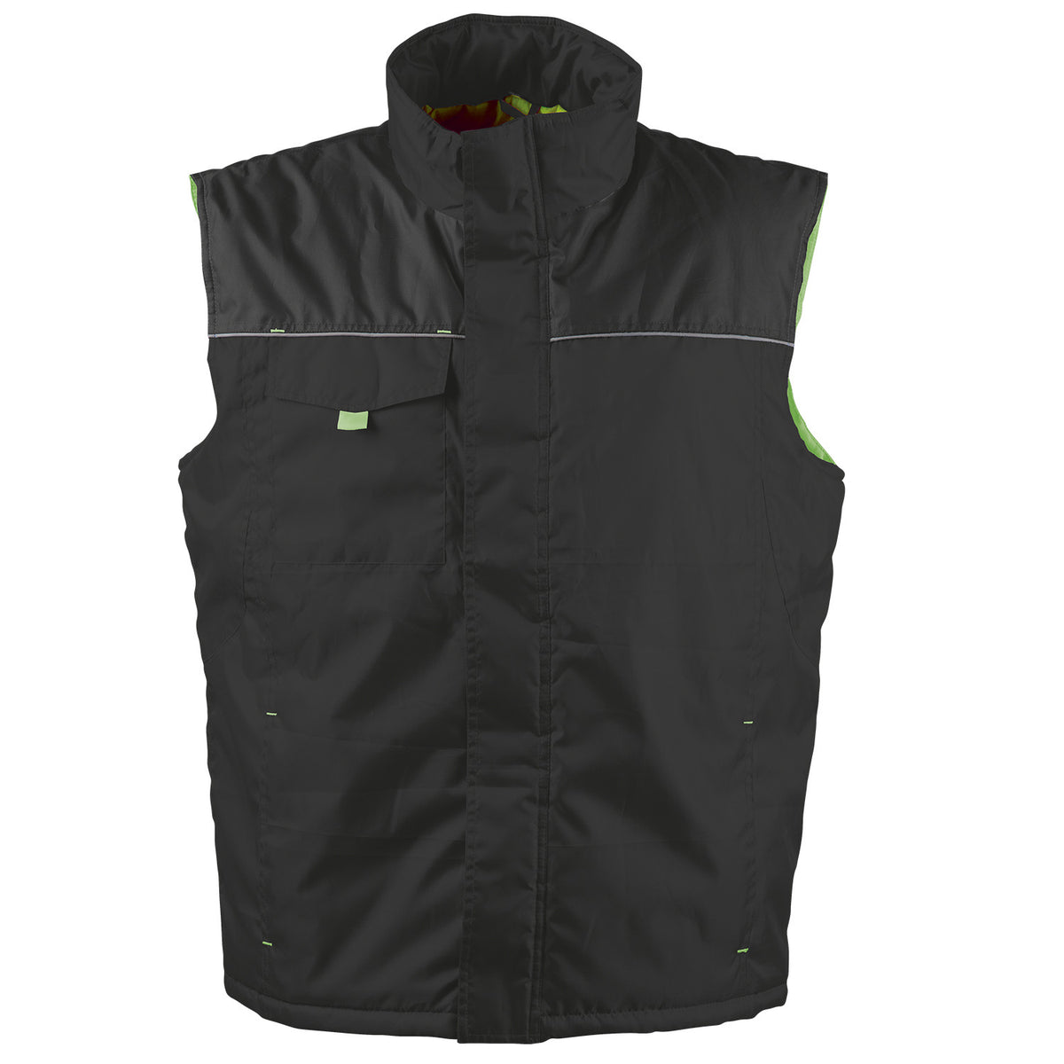 Работен елек LANOS BLACK/GREEN