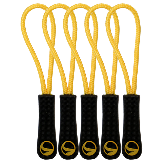 Zipper puller YELLOW 5 PCs.
